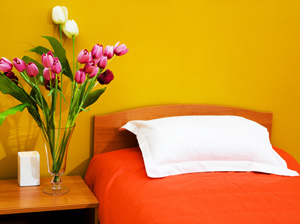 Orange, Yellow & Brown Bedroom Colors