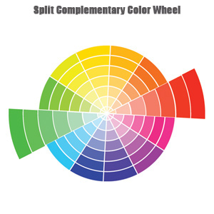 Split Complementary Color Wheel